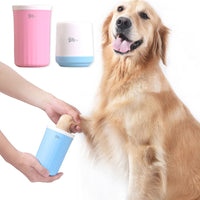 HKM-7310141 Pet Foot Cleansing Cup - Available in Cherry Pink and Sky Blue, Small & Large Sizes