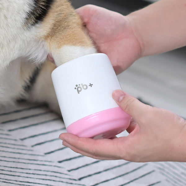 HKM-7310141 Pet Foot Cleansing Cup - Available in Cherry Pink and Sky Blue, Small & Large Sizes