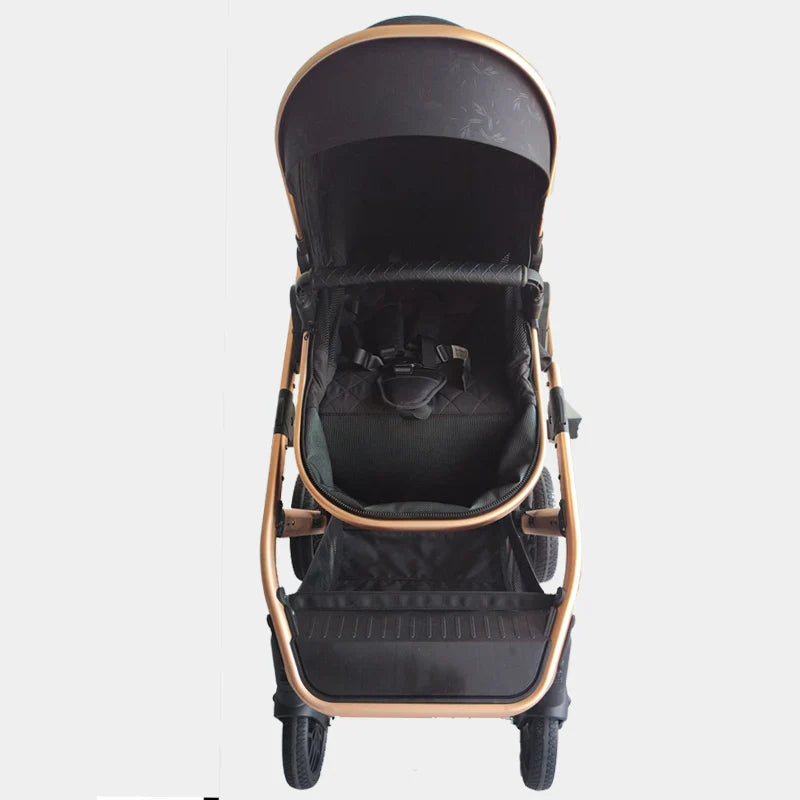 HKM-731091 4-in-1 High One Handed Folding Baby Stroller with Safety Seat