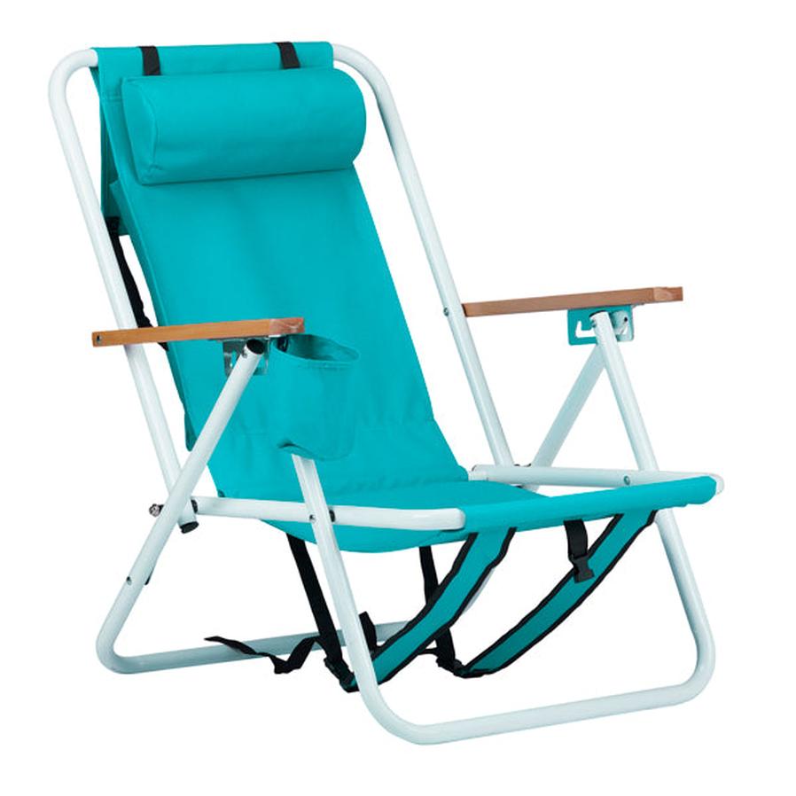 HKM-731091 Mint Green Folding Beach Chair - 23x21.7x31.5 Inches