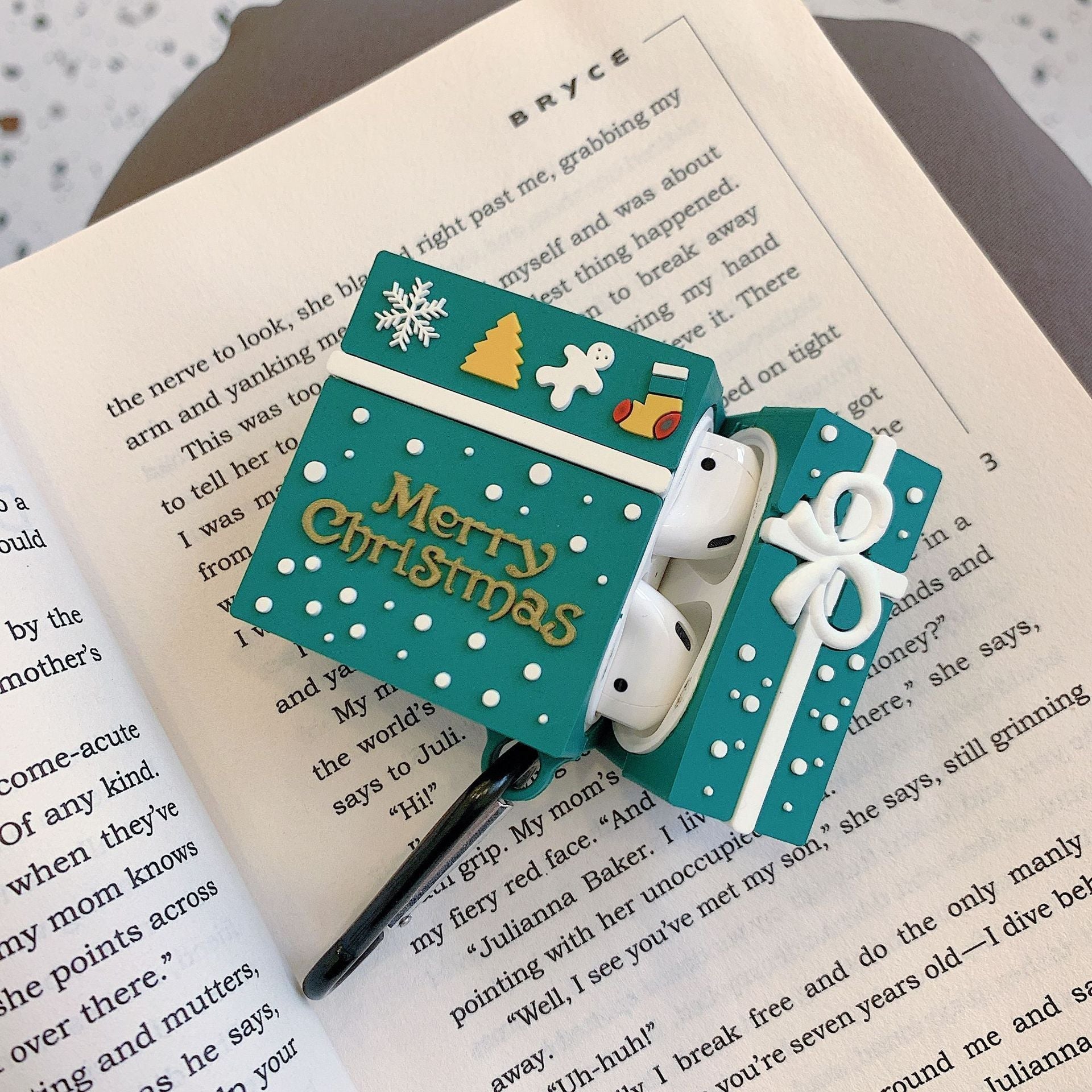 HKM-731091 Silicone Earphone Shell Case Compatible with Apple AirPods - Simple Solid Color Design
