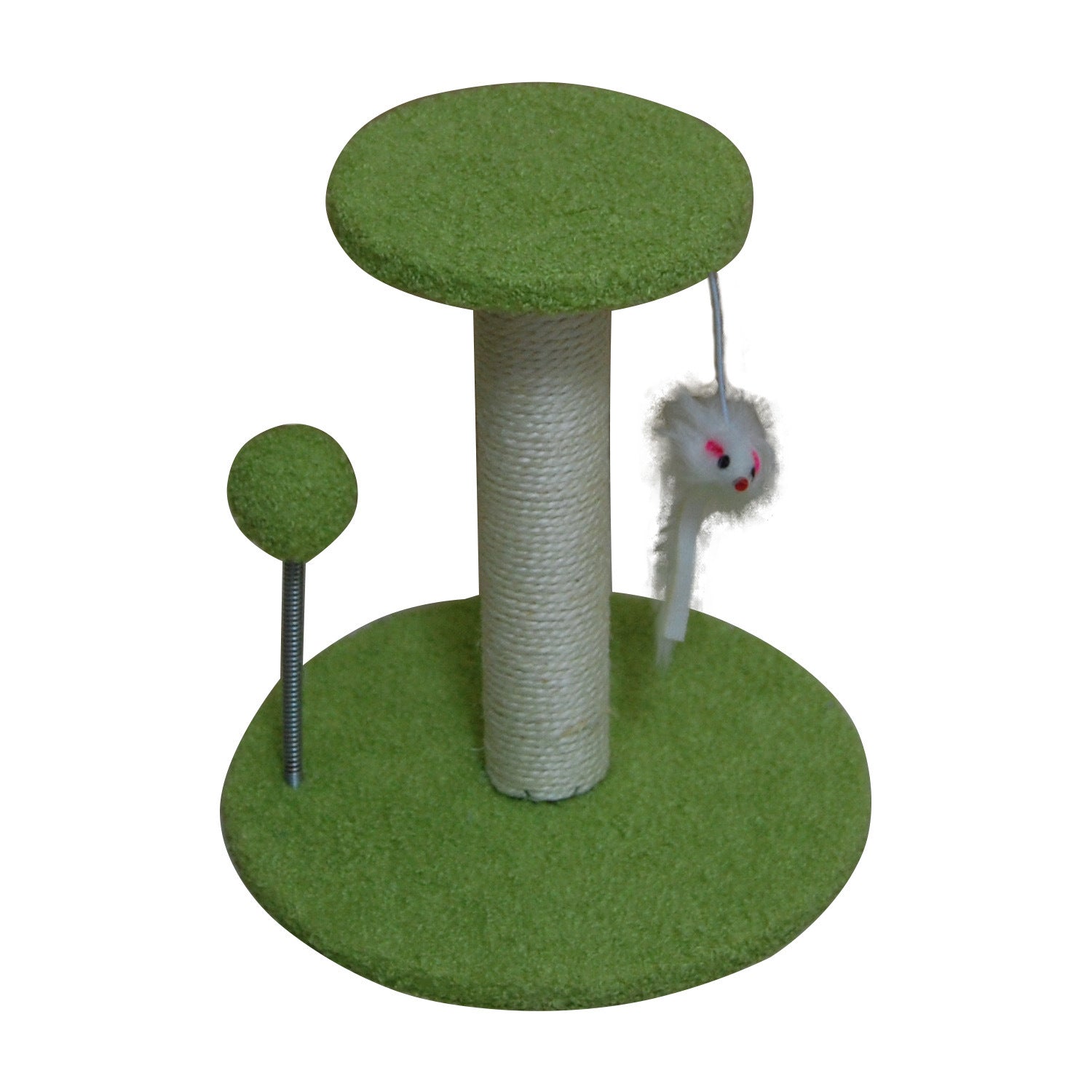 HKM-7311549 Cat Climbing Frame with Scratching Pole in Plush Colors