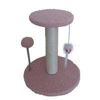 HKM-7311549 Cat Climbing Frame with Scratching Pole in Plush Colors