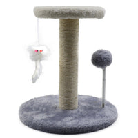 HKM-7311549 Cat Climbing Frame with Scratching Pole in Plush Colors