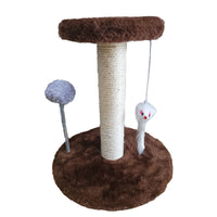HKM-7311549 Cat Climbing Frame with Scratching Pole in Plush Colors