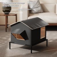 HKM-7311933 Universal Outdoor Insulated Pet Bed - Durable Oxford Cloth for Dogs and Cats