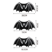 HKM-7312445 Luminous Black Felt Bat Wings Dog Costume in Sizes S, M, L