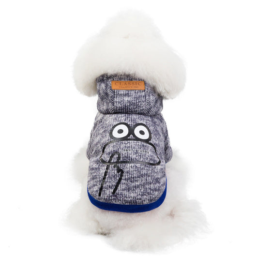 HKM-7312701 Casual Cotton Clothes for Dogs in Yellow, Gray, and Green - Sizes S to XXL