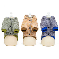 HKM-7312701 Casual Cotton Clothes for Dogs in Yellow, Gray, and Green - Sizes S to XXL