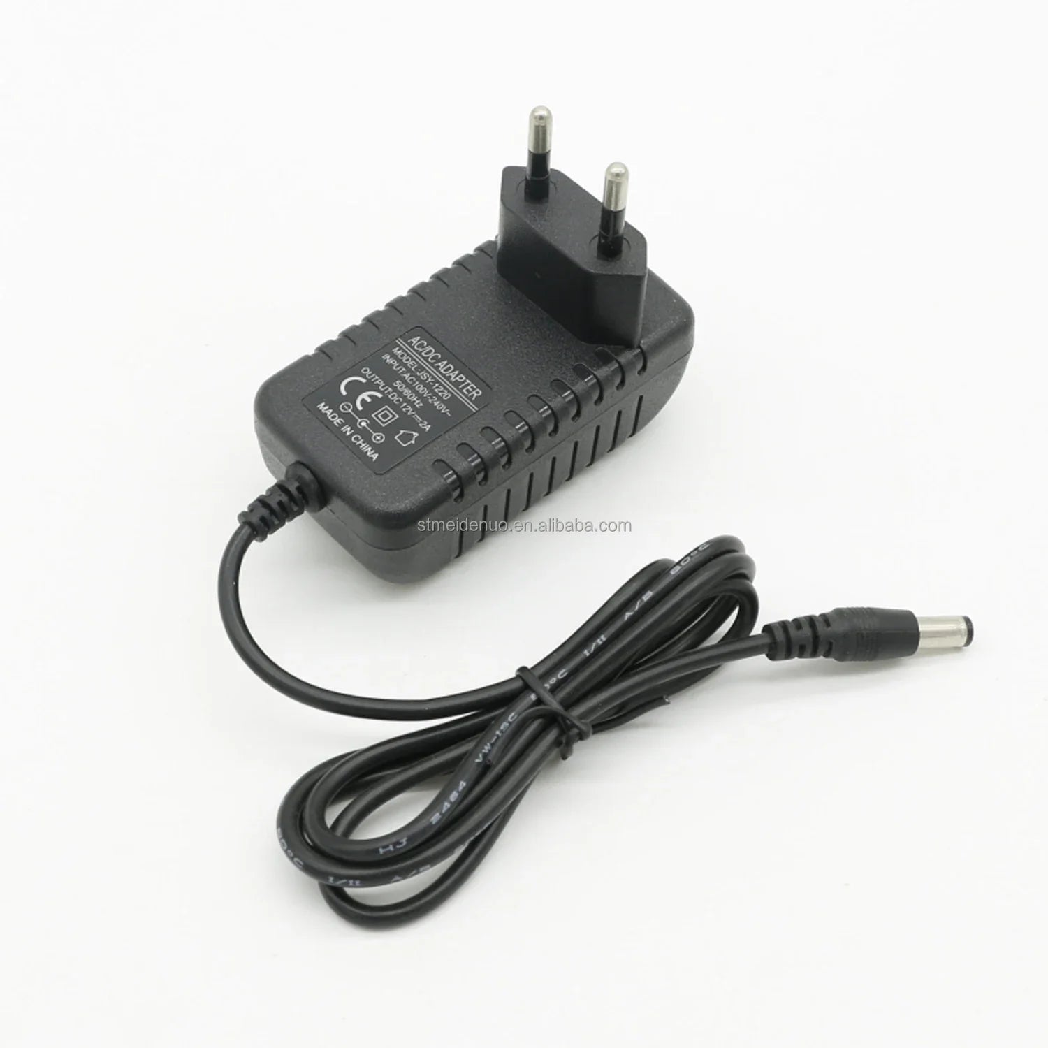 HKM-731411 12V Power Adapter with EU/UK/US Plug for LED Strips, CCTV Cameras, and TV Set Boxes