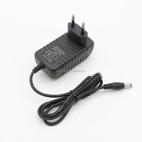 HKM-731411 12V Power Adapter with EU/UK/US Plug for LED Strips, CCTV Cameras, and TV Set Boxes