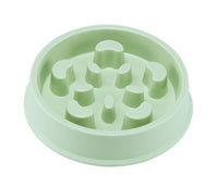 HKM-7314237 Anti-Choking Slow Feed Pet Bowl for Food and Water - Durable, Easy-to-Clean PP Material in Pink, Green, and Blue
