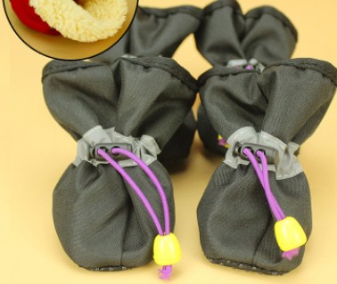 HKM-7314877 Soft Bottom Pet Shoes for Dogs – Antiskid & Warm Boots in Various Colors and Sizes