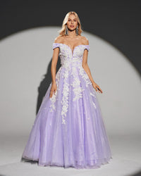 HKM-731603 Elegant Purple Evening Dress for Women - Model EZ25203