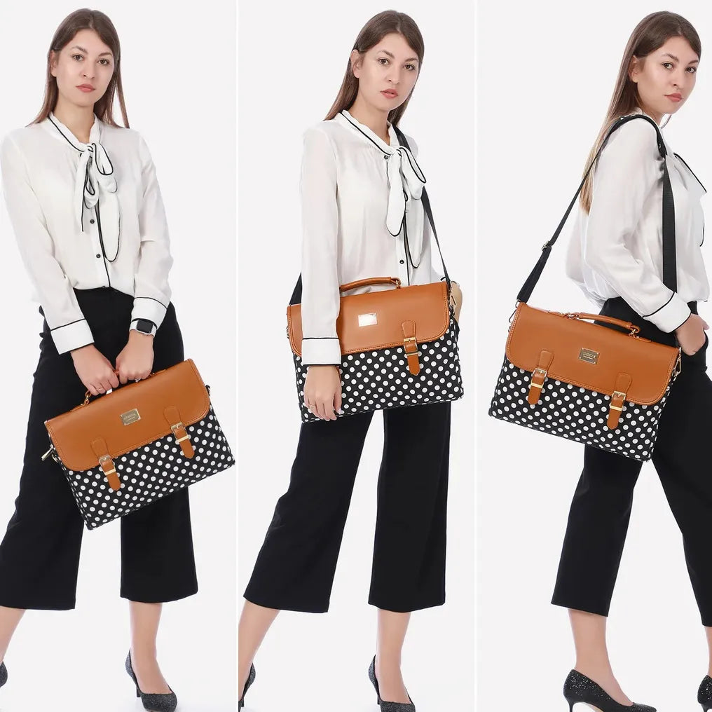 HKM-731603 Lightweight Waterproof Crossbody Shoulder Messenger Bag for Laptops and Business Use