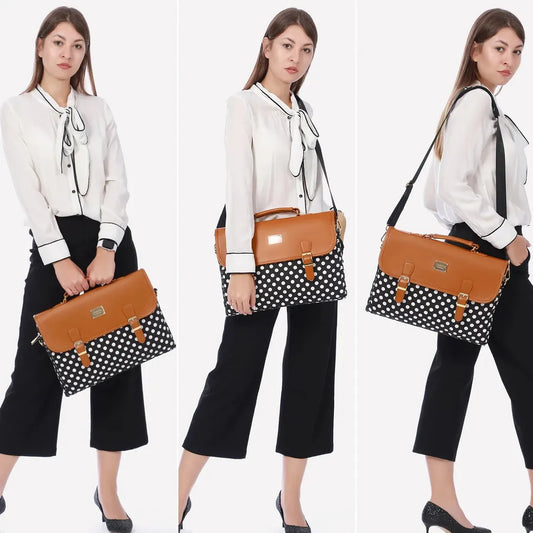 HKM-731603 Lightweight Waterproof Crossbody Shoulder Messenger Bag for Laptops and Business Use
