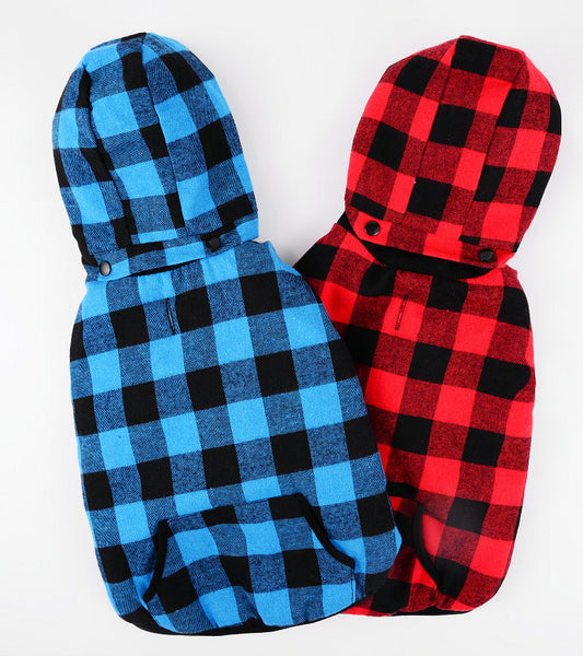HKM-7316413 Hooded Polyester Dog Vest for Small to Large Breeds, Adjustable Fit with Size Options