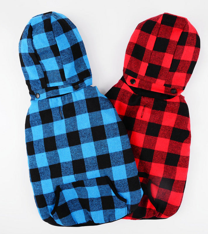 HKM-7316413 Hooded Polyester Dog Vest for Small to Large Breeds, Adjustable Fit with Size Options