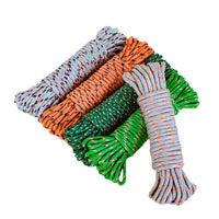 HKM-731923 6mm Durable Lightweight Braided Rope for Outdoor Camping - Eco-Friendly Polyester, Various Colours Available