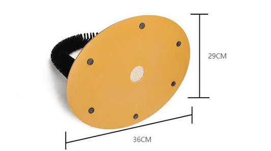HKM-7319613 Arch Type Cat Rubbing Device with Massage Brush and Scratching Pad