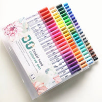 HKM-732179 Custom Dual Watercolour Brush Pens - Alcohol-Based Art Markers for Coloring Books and Art Diaries