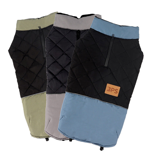 HKM-7322173 Stormsuit for Large Dogs - Weather-Resistant Coat in Green, Blue, Gray, Sizes 5XL to 8XL