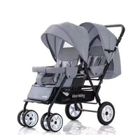 HKM-732243 3 in 1 Foldable Twin Baby Stroller for Infants 0-3 Years - European Design