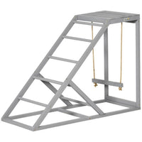 HKM-732243 PawHut Chicken Activity Game - Swing Set with Perch and Hen Ladder for Coop Enrichment
