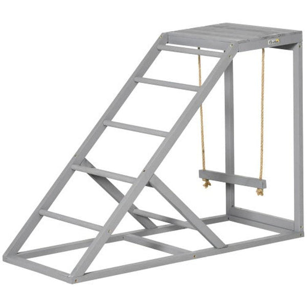 HKM-732243 PawHut Chicken Activity Game - Swing Set with Perch and Hen Ladder for Coop Enrichment