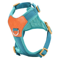 HKM-7323069 Retro Style Rope Harness for Dogs - Brown, Green, Blue Options in Durable Polyester