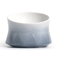 HKM-7323965 Ceramic Cat Bowl in Grey, Pink, and White - Stylish Feeding Dish for Cats