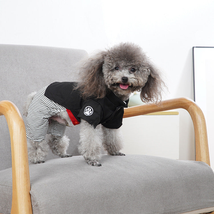 HKM-7324349 Lightweight Cotton Dog Clothing for Spring and Summer - Skirt and Four-Legged Pants, S to XL