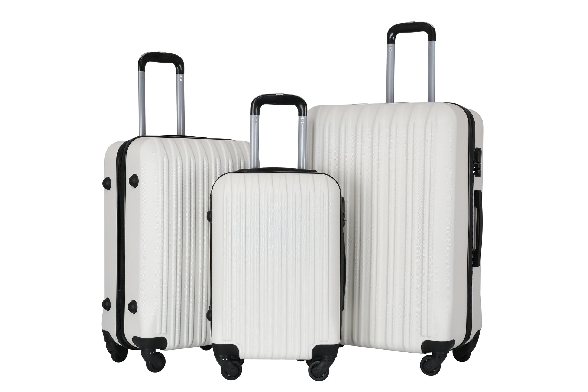 HKM-732435 Luggage Travel Case Set - 20/24/28 Inch Trolley Suitcase with Smooth Rolling Wheels