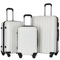 HKM-732435 Luggage Travel Case Set - 20/24/28 Inch Trolley Suitcase with Smooth Rolling Wheels