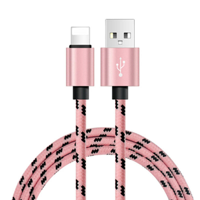HKM-732435 Nylon Braided Mobile Phone Data Charging Cable - Type-C & USB - 0.25M, 1M, 2M Lengths