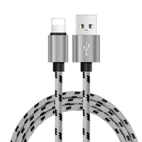 HKM-732435 Nylon Braided Mobile Phone Data Charging Cable - Type-C & USB - 0.25M, 1M, 2M Lengths
