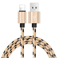 HKM-732435 Nylon Braided Mobile Phone Data Charging Cable - Type-C & USB - 0.25M, 1M, 2M Lengths