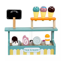 HKM-732499 Wooden Tea Party Pretend Play Set for Kids - Afternoon Dessert Toys