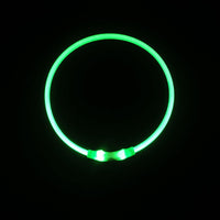 HKM-7325757 Luminous USB Rechargeable Dog Collar ¨C Bright & Durable for All Seasons