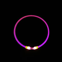 HKM-7325757 Luminous USB Rechargeable Dog Collar ¨C Bright & Durable for All Seasons