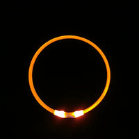 HKM-7325757 Luminous USB Rechargeable Dog Collar ¨C Bright & Durable for All Seasons
