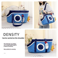 HKM-7326013 Warm Cartoon-Patterned Portable Pet Satchel for Small Dogs and Cats