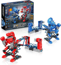 HKM-732691 Hydraulic-Powered Battle Robots Building Kit - 348 Pieces STEM Toy for Ages 5 and Up