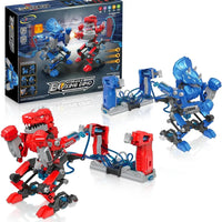 HKM-732691 Hydraulic-Powered Battle Robots Building Kit - 348 Pieces STEM Toy for Ages 5 and Up