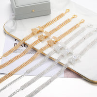 HKM-7327037 Adjustable Crystal Bow Pet Collar for Small & Medium Dogs and Cats - Sparkling Rhinestone Design