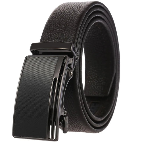 HKM-732755 Luxury Leather Automatic Buckle Belt for Men - Model LY36-0193-5