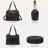 HKM-732755 Spacious PU Leather Tote Bag for Women - Versatile Hobo Shoulder and Crossbody Design, Ideal for Laptops