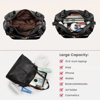 HKM-732755 Spacious PU Leather Tote Bag for Women - Versatile Hobo Shoulder and Crossbody Design, Ideal for Laptops
