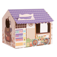 HKM-7327805 Cat House Nest Scratcher with Cozy Design - Ice House Style, 46x33x40 cm