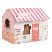 HKM-7327805 Cat House Nest Scratcher with Cozy Design - Ice House Style, 46x33x40 cm